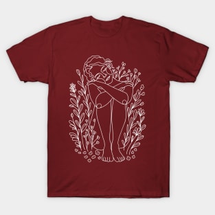 Flower Child Line Art T-Shirt